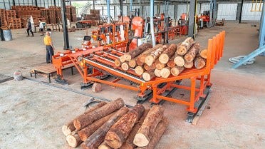 The SLP Line helps automate log processing and increase yields with minimal investment